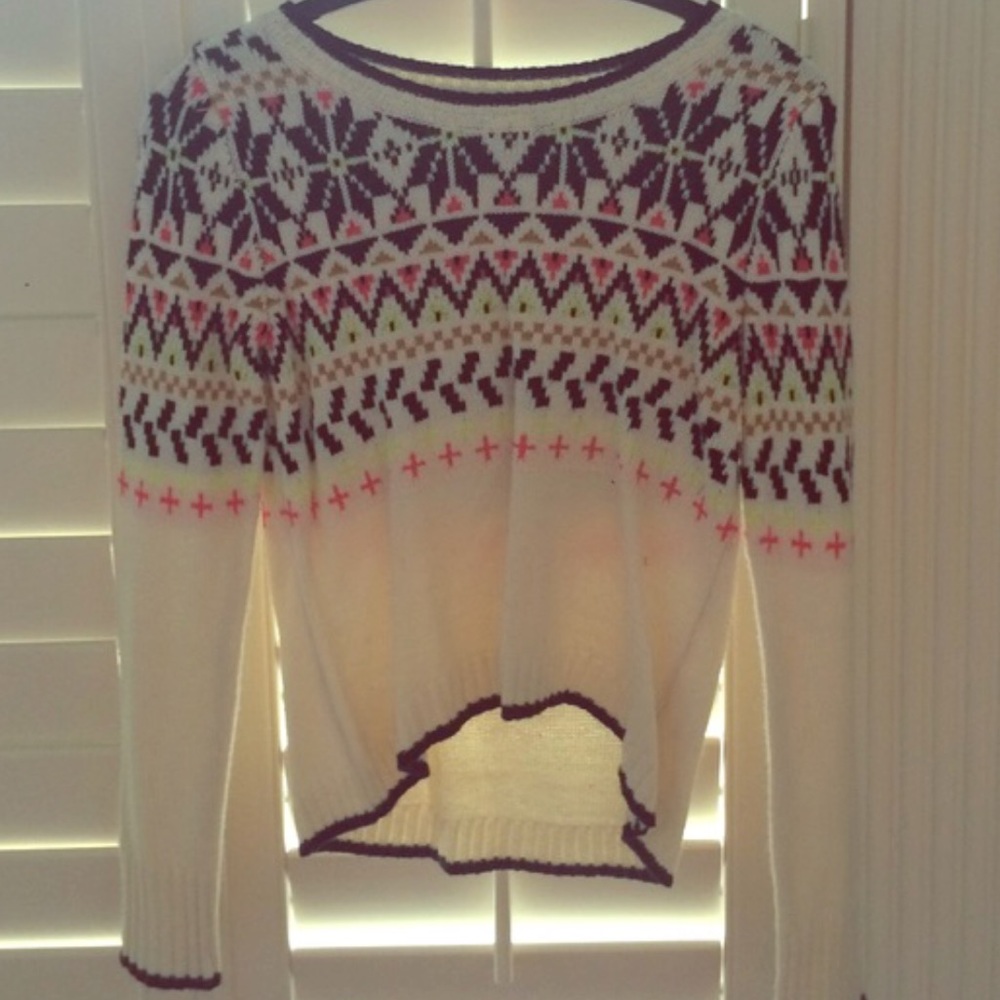 Cream Tribal Sweater